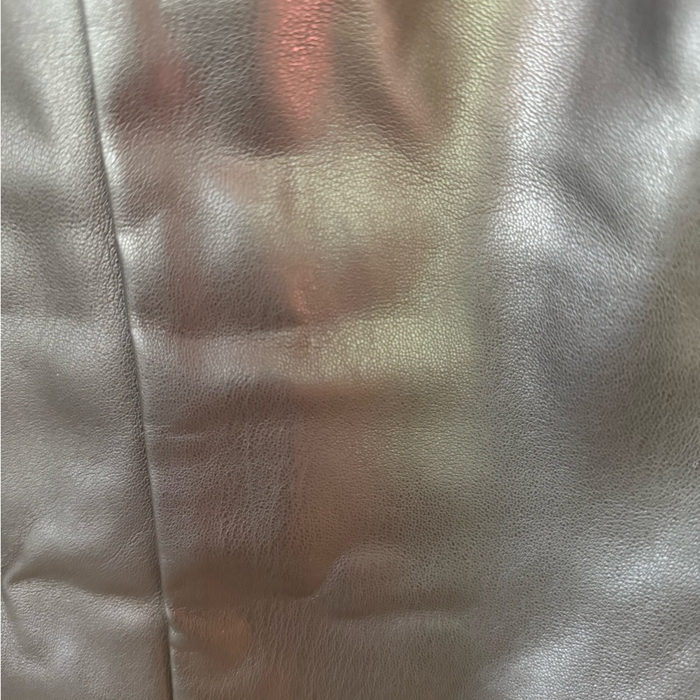 ANN TAYLOR Faux Leather Midi Skirt with Gold Buttons Size 2 - Picture 14 of 15